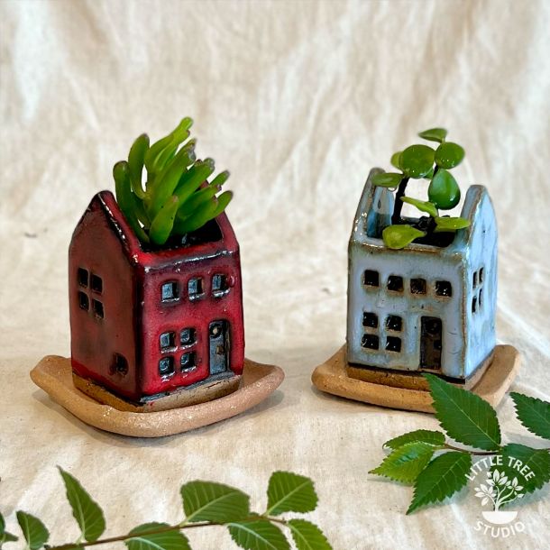 Ceramic House Planter